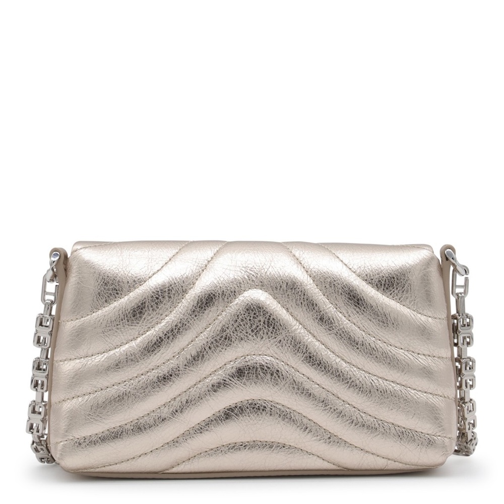 GIVENCHY
GOLD METAL LEATHER 4G SOFT MICRO SHOULDER BAG - Picture 2 of 3